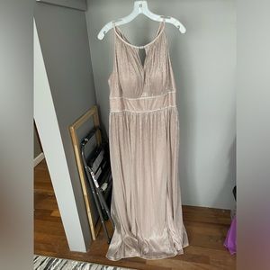 Oleg Cassini pale pink greyish Mother of the Bride or formal dress size 16w